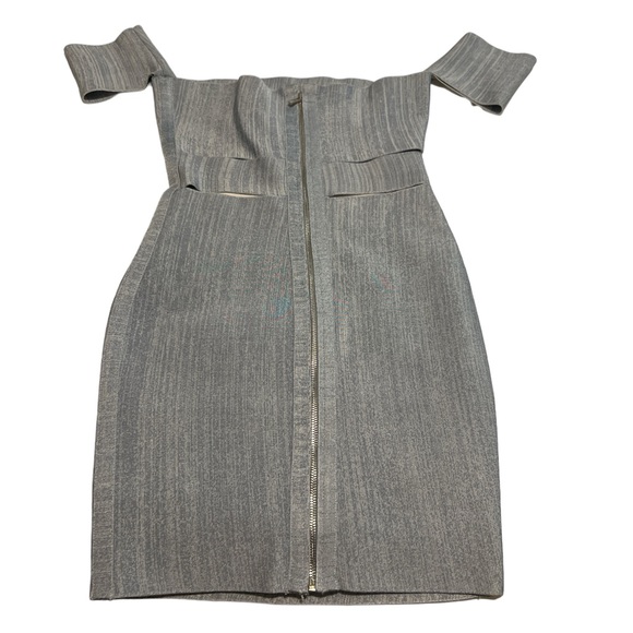 Mistress Rocks denim bandage mini dress - Picture 3 of 6